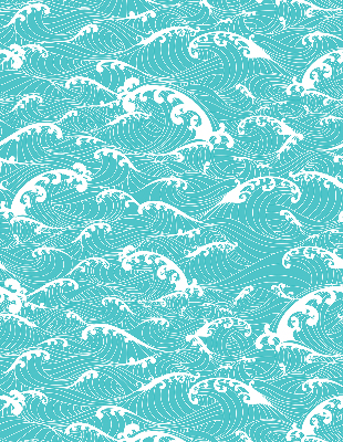 Fabric roller blind Waves