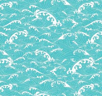 Fabric roller blind Waves