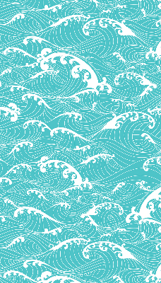 Fabric roller blind Waves