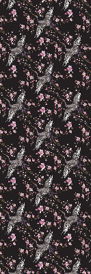 Modern roller blind Herons and flowers