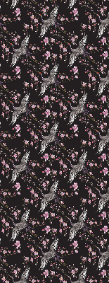 Modern roller blind Herons and flowers