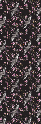 Modern roller blind Herons and flowers