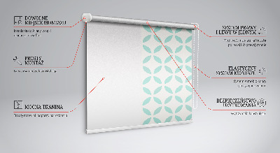 Fabric roller blind Beige pattern