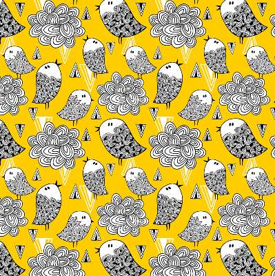 Roller blind for large window Birds