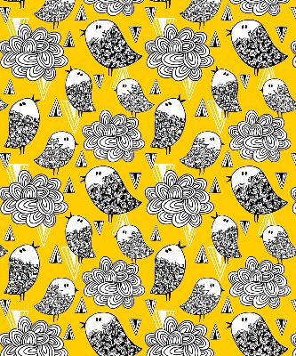 Roller blind for large window Birds