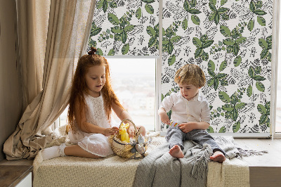 Fabric roller blind Plants
