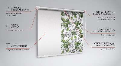 Fabric roller blind Plants