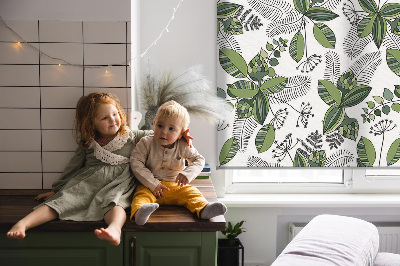 Fabric roller blind Plants