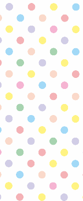 Fabric roller blind Colorful dots