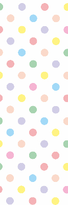 Fabric roller blind Colorful dots