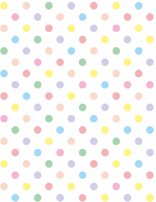Fabric roller blind Colorful dots