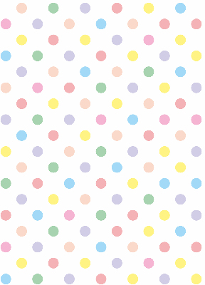 Fabric roller blind Colorful dots