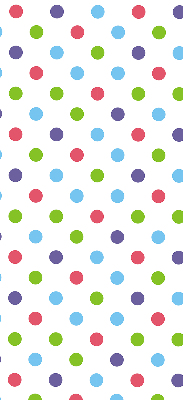 Modern roller blind Colorful dots