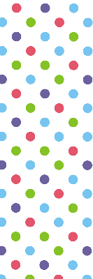 Modern roller blind Colorful dots