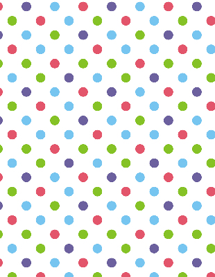Modern roller blind Colorful dots