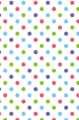Modern roller blind Colorful dots