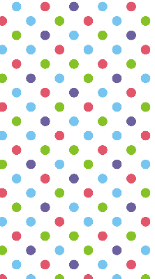 Modern roller blind Colorful dots