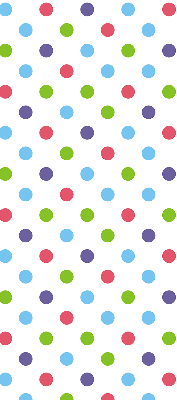 Modern roller blind Colorful dots
