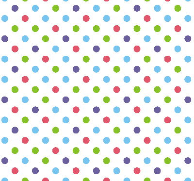 Modern roller blind Colorful dots