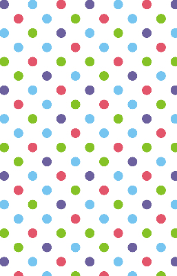 Modern roller blind Colorful dots