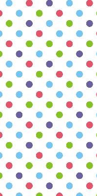 Modern roller blind Colorful dots