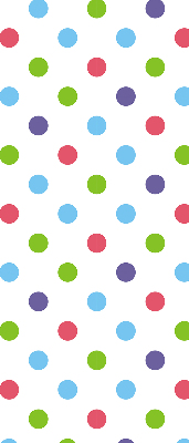 Modern roller blind Colorful dots