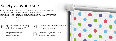 Modern roller blind Colorful dots