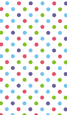 Modern roller blind Colorful dots
