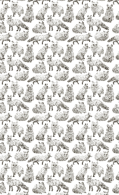 Modern roller blind Gray foxes