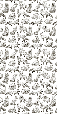 Modern roller blind Gray foxes