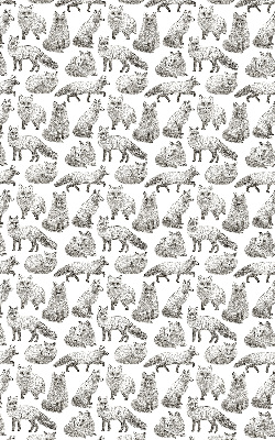 Modern roller blind Gray foxes