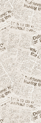 Roller blind for large window Newspapers