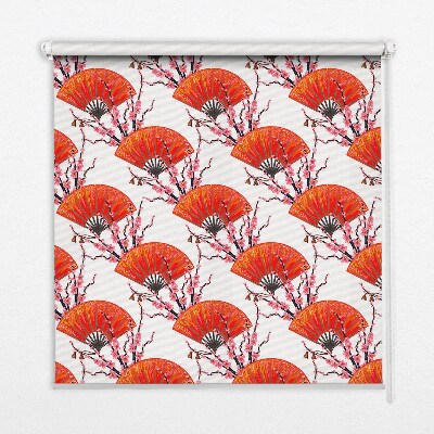 Modern roller blind Red fans