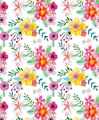 Roller blind for large window Painted flowers