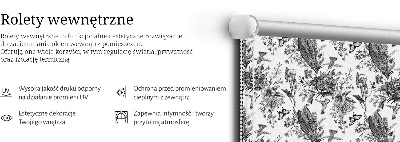 Roller blind for large window Drawn nature