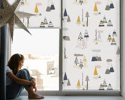 Fabric roller blind Seasons