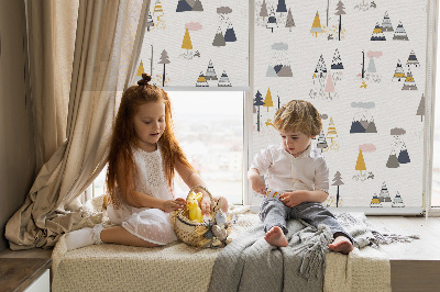 Fabric roller blind Seasons
