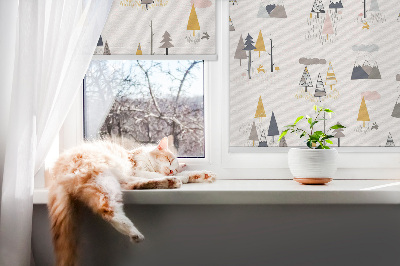 Fabric roller blind Seasons