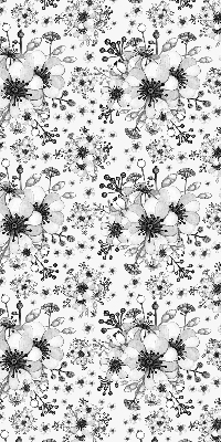 Modern roller blind Drawn flower