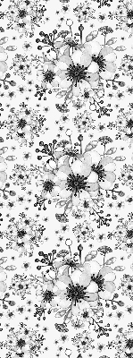 Modern roller blind Drawn flower