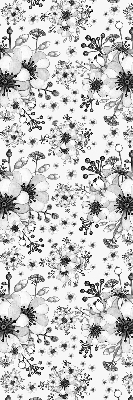 Modern roller blind Drawn flower