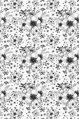 Modern roller blind Drawn flower