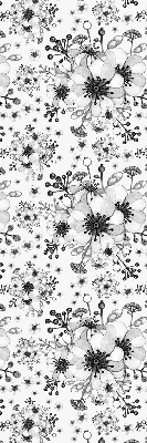 Modern roller blind Drawn flower