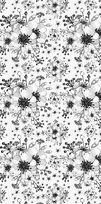 Modern roller blind Drawn flower