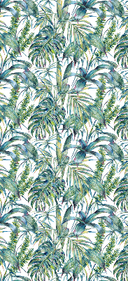 Fabric roller blind Tropical leaves