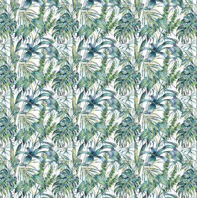 Fabric roller blind Tropical leaves