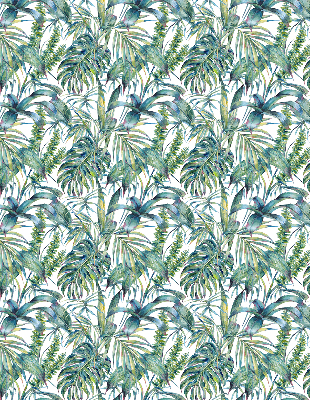 Fabric roller blind Tropical leaves