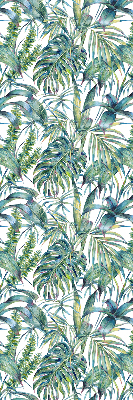 Fabric roller blind Tropical leaves