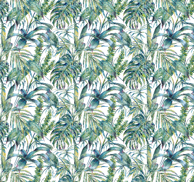 Fabric roller blind Tropical leaves