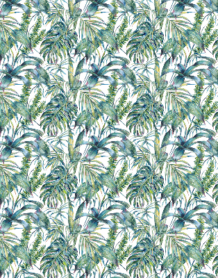 Fabric roller blind Tropical leaves